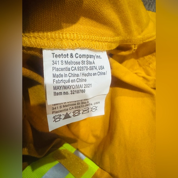 Kids Firefighter Costume - Yellow and Black - Picture 3 of 7